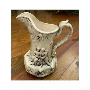 Seabury 7.25" Ornate Pitcher Relief Jug with Handle